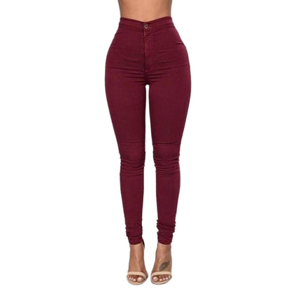 Trendy Slim Fit Women's Skinny Jeans in Candy Colors