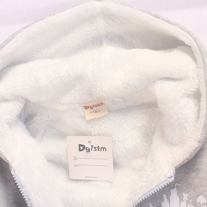 Boys' Double-Layer Fleece Jacket for Winter