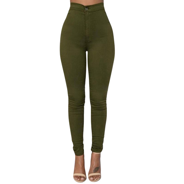 Trendy Slim Fit Women's Skinny Jeans in Candy Colors