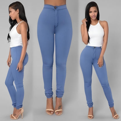 Trendy Slim Fit Women's Skinny Jeans in Candy Colors